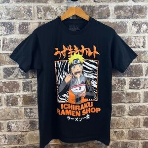 Black Naruto Ichiraku Ramen Shop T-Shirt Unisex Sz M